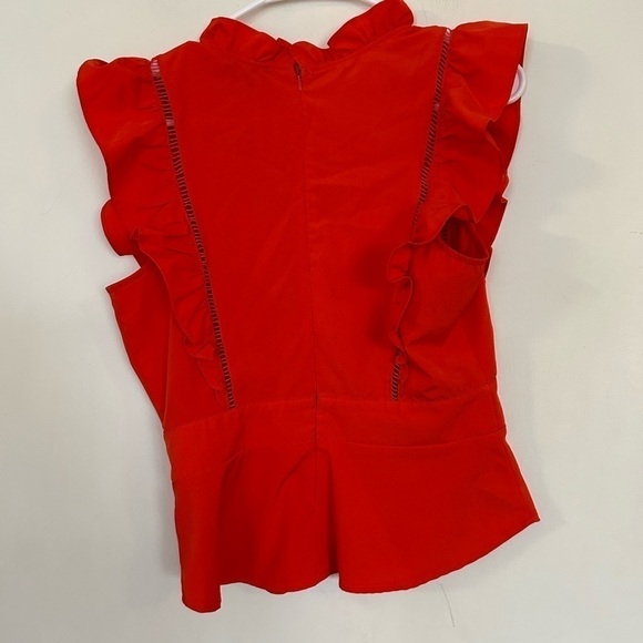 Milk & honey size small ruffle, flutter sleeve blouse - Picture 3 of 7